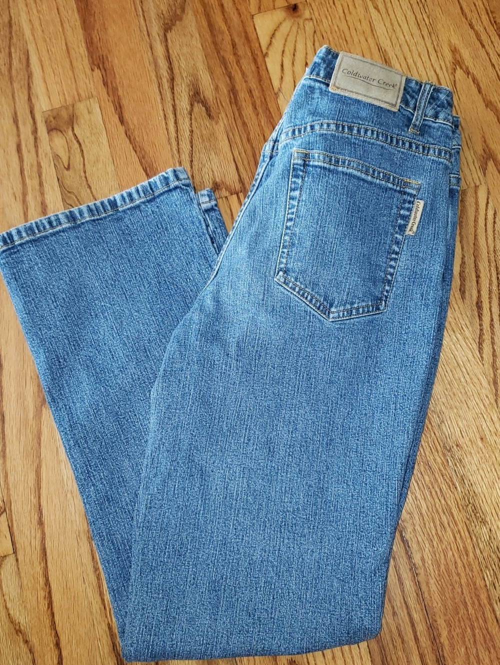 Coldwater Creek Women's Blue Straight-Leg Jeans Size: 10P